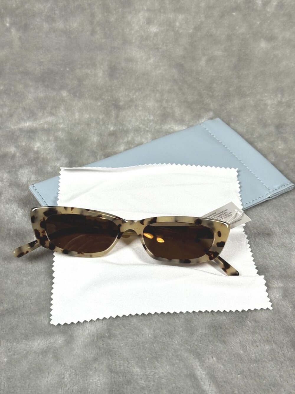 Lu Goldie TAYLOR LASHAE TlxLg 03 Chocolate Tortoise Sunglasses W/ Case & Cloth